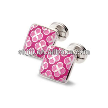 Garment Accessories Famous Charming Pink Flower Cufflinks